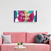 Toile Né pour Créer 2 (Insitu(Salon))