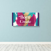 Toile Né pour Créer 2 (Insitu (Plancher de Bois))