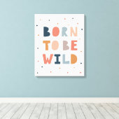 Toile Né pour être sauvage (Insitu (Plancher de Bois))