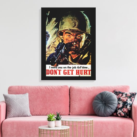 Toile Ne te fais pas mal (Insitu(Salon))