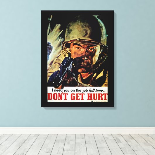 Toile Ne te fais pas mal (Insitu (Plancher de Bois))