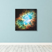 Toile Nebula de crabe - Télescope Hubble (Insitu (Plancher de Bois))