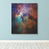 Toile Nebula de lagune (Image spatiale astronomique) (Un (Insitu (Plancher de Bois))