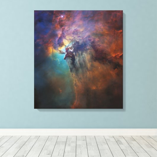 Toile Nebula de lagune (Vue lumière visible) (Insitu (Plancher de Bois))