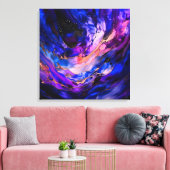 Toile Nebula de l'espace violet dans l'encre d'alcool (Insitu(Salon))