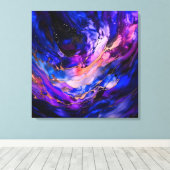 Toile Nebula de l'espace violet dans l'encre d'alcool (Insitu (Plancher de Bois))