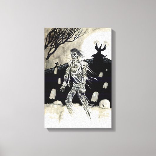 Toile "Necromancer" - Illustration de Tracy Lesch (Recto)
