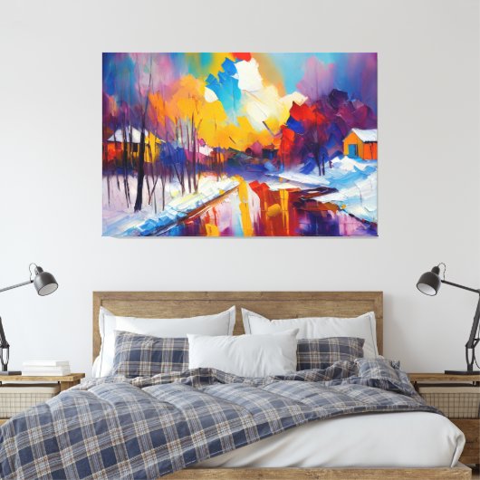 Toile neige (Insitu(Chambre))