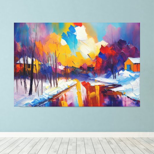 Toile neige (Insitu (Plancher de Bois))