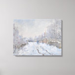 Toile Neige à Argenteuil (par Claude Monet)<br><div class="desc">Ce dessin est illustré d'une célèbre peinture à l'huile sur toile réalisée par l'impressionniste Claude Monet (1840-1926). Son titre est "Neige à Argenteuil" (ou "Rue sous la neige, Argenteuil"). C'est le plus grand d'au moins dix-huit oeuvres que Monet peint de sa commune d'Argenteuil alors qu'il était sous une couverture de...</div>