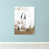 Toile Neige autour de la mer d'Aral (Insitu (Plancher de Bois))