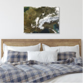 Toile Neige, brouillard et nuages bas en Europe occident (Insitu(Chambre))