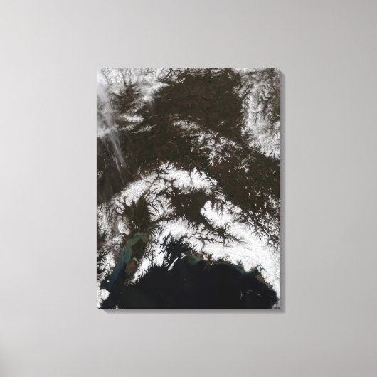 Toile Neige dans le centre sud de l'Alaska (Recto)