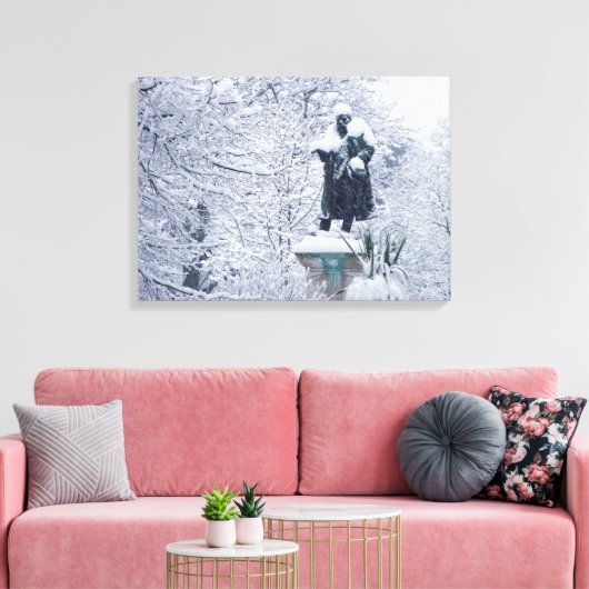 Toile Neige dans le parc (Insitu(Salon))