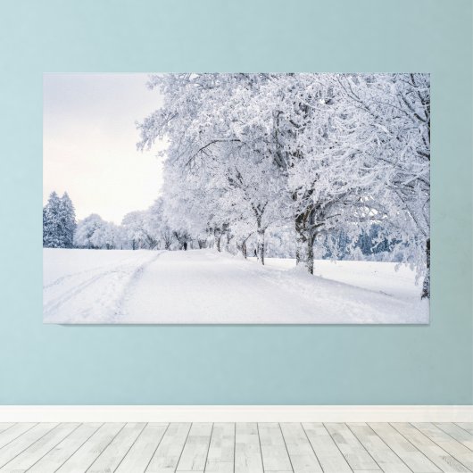 Toile Neiges en hiver (Insitu (Plancher de Bois))