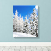 Toile Neiges sous ciel bleu clair (Insitu (Plancher de Bois))