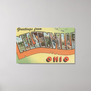 Toile Nelsonville, Ohio - Scènes de grandes lettres