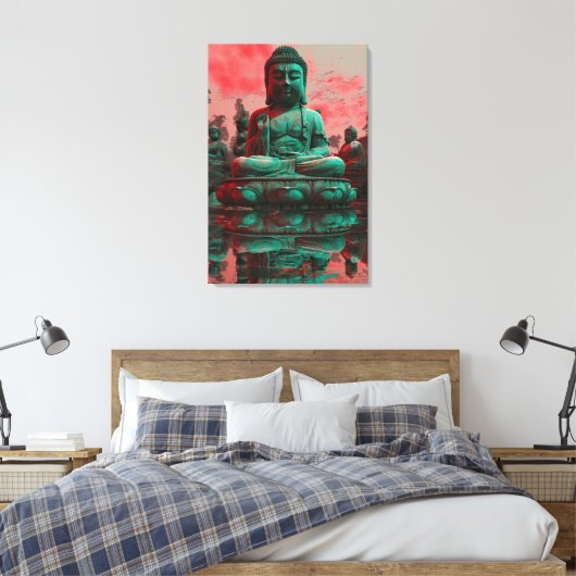 Toile Neon Bouddha (Insitu(Chambre))
