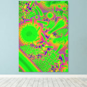 Toile Neon Dichroic Psychedelic (Insitu (Plancher de Bois))