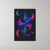 Toile Neon Dreams III Metal Wall Art | Modern Abstract (Recto)