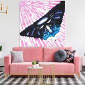 Toile ' Neon Electro Tron Gaia Girl ' (Insitu(Salon))