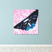 Toile ' Neon Electro Tron Gaia Girl ' (Insitu (Plancher de Bois))