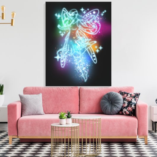 Toile Neon Fairy (Insitu(Salon))