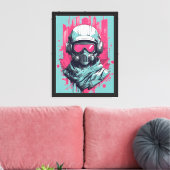 Toile Neon Future Hero (Insitu(Salon))