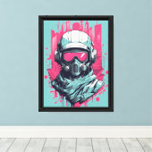 Toile Neon Future Hero (Insitu (Plancher de Bois))