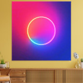 Toile Neon Glow Circle Abstract Art (Insitu(Salon))