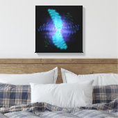 Toile Neon Glowing Sound Waves (Insitu(Chambre))