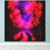 Toile Neon Goddess in Enchanted Forest (Insitu (Plancher de Bois))