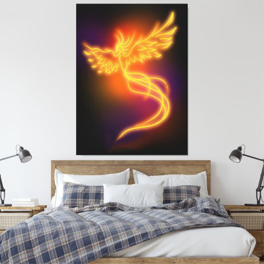 Toile Neon Phoenix (Insitu(Chambre))