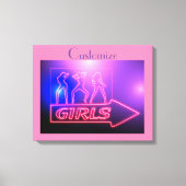 Toile Neon Pink Girls Sign Thunder_cove (Recto)