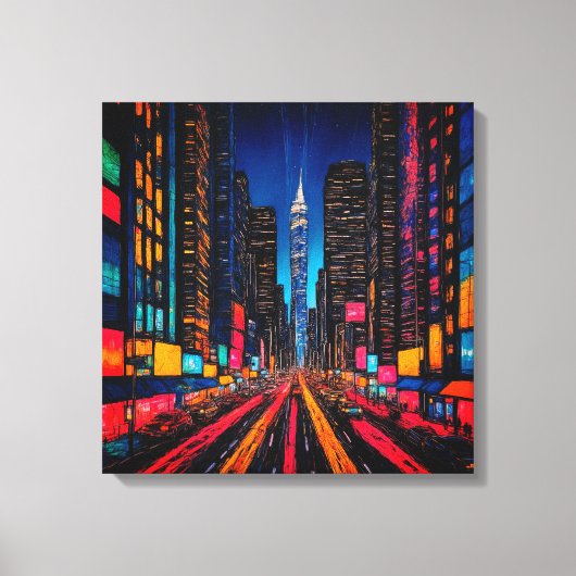 Toile Neon Prism Metropolis (Recto)