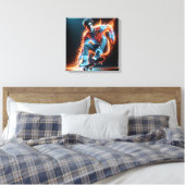 Toile Neon Skateboarder (Insitu(Chambre))