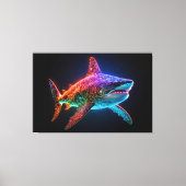 Toile Neon Spectrum Shark (Recto)