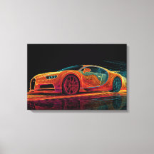 Neon Velocity | Art Automobile (24" x 16")