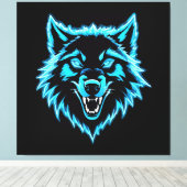 Toile Neon Wolf (Insitu (Plancher de Bois))