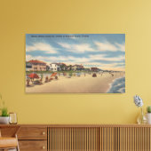 Toile Neptune Beach, FL - Vue des maisons de front de me (Insitu(Salon))