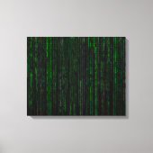 Toile Nerdy Green Computer Code (Recto)