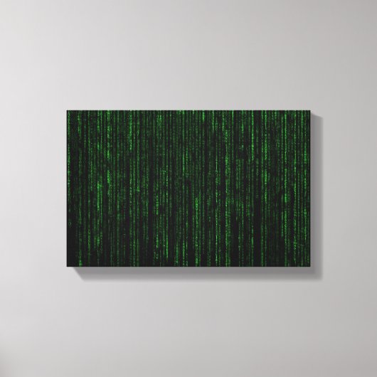 Toile Nerdy Green Computer Code (Recto)