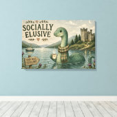 Toile Nessie Cryptide Confortable Élusive Socialement Lo (Insitu (Plancher de Bois))