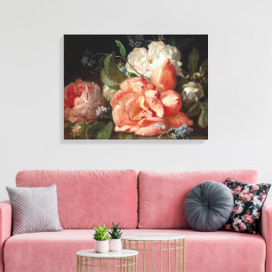 Toile Neugebauer J. Un bouquet de fleurs avec des roses.