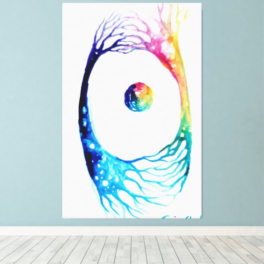 Toile Neurones connectés (Insitu (Plancher de Bois))