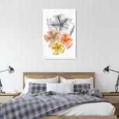 Toile Neutral Colour Flower print | Flower Print (Insitu(Chambre))