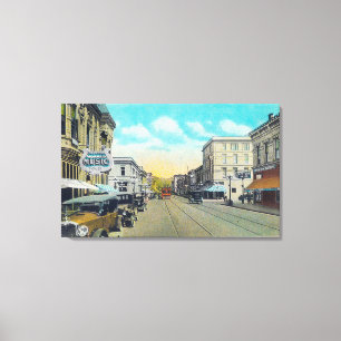 Toile Neuvième vue de rue de rue de Willamette
