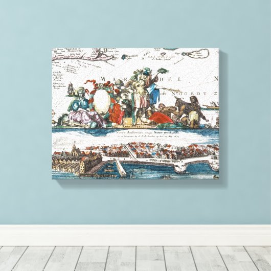 TOILE NEW AMSTERDAM, 1673 (Insitu (Plancher de Bois))