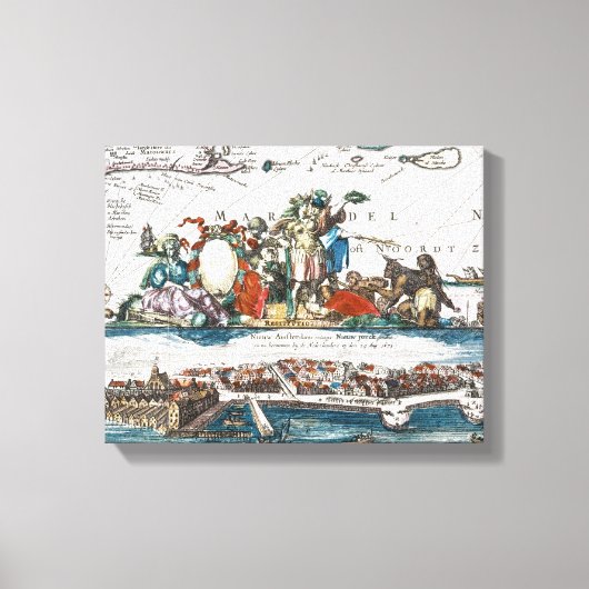 TOILE NEW AMSTERDAM, 1673 (Recto)