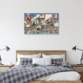 Toile New Berne, Caroline du Nord - Scènes à grandes let (Insitu(Chambre))